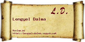 Lengyel Dalma névjegykártya